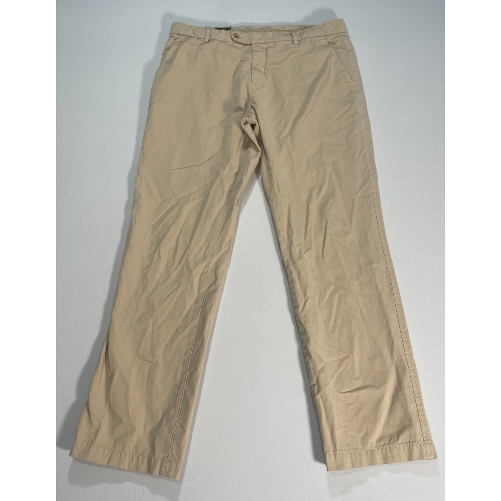 J. McLAUGHLIN Taylor Chino Pants Men's 100% Cotton Stone‎ Tan 36x30